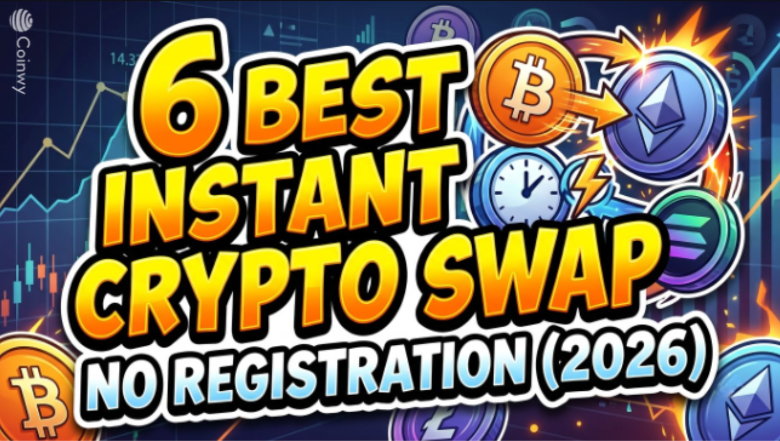 6 beste directe crypto-swapdiensten zonder registratie in 2026