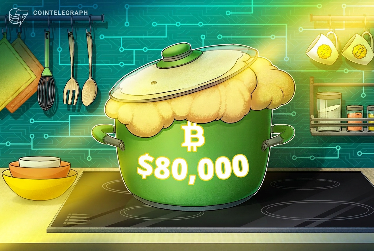 Cena Bitcoina wraca do 80 000 USD po raz pierwszy od 100 dni