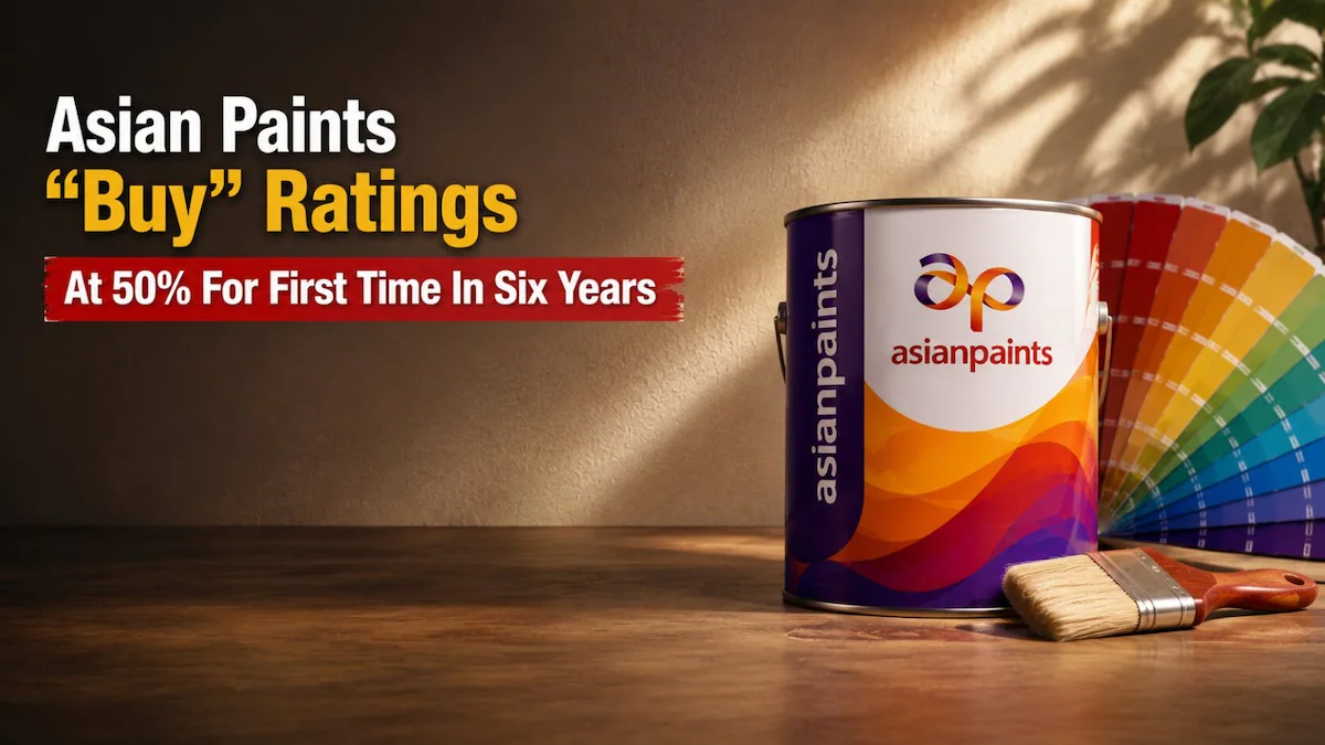 Le valutazioni 'Buy' su Asian Paints raggiungono il 50% per la prima volta dal 2020