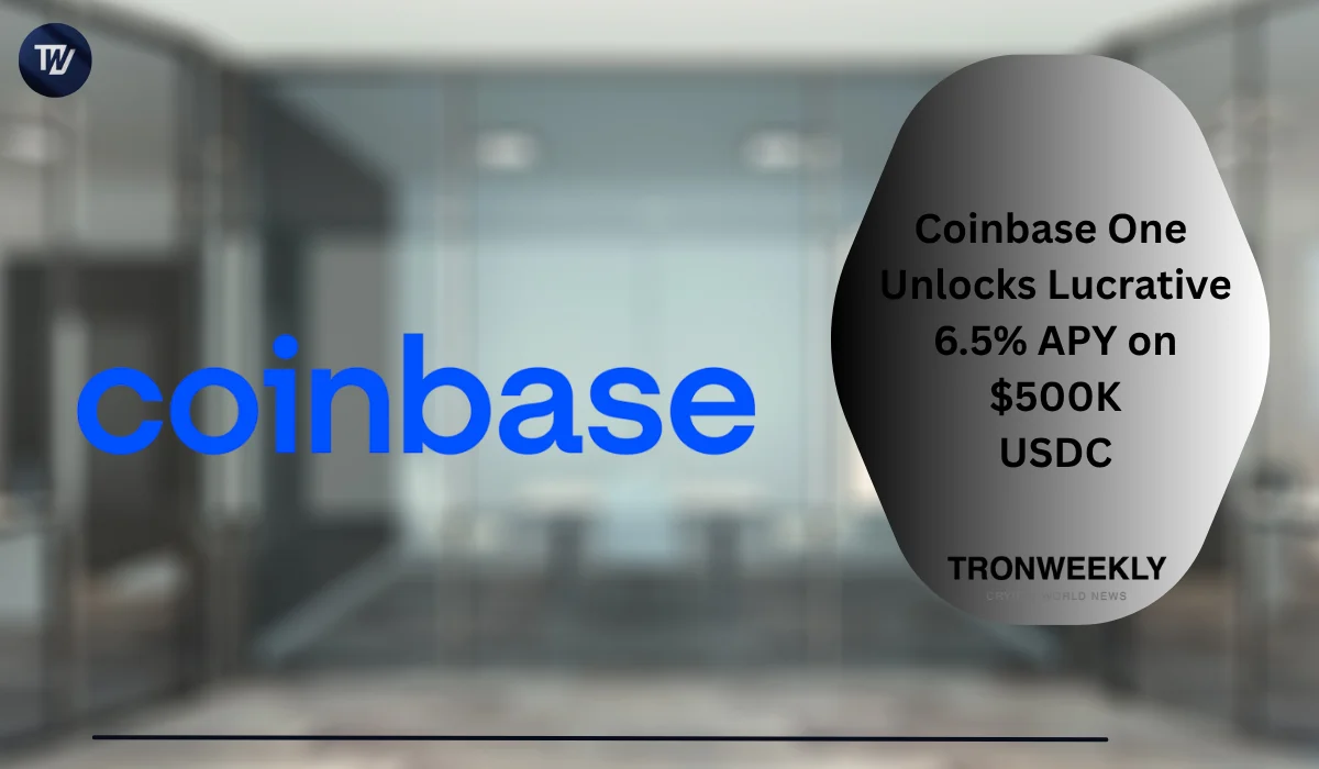 Coinbase One Members Offered 6.5% APY on USDC Balances Up to $500,000