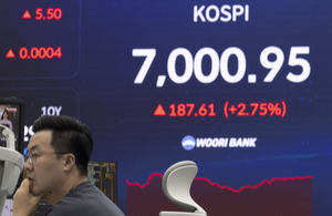 Le Kospi repasse au-dessus des 7 000 points en début de séance, porté par la hausse des valeurs technologiques américaines