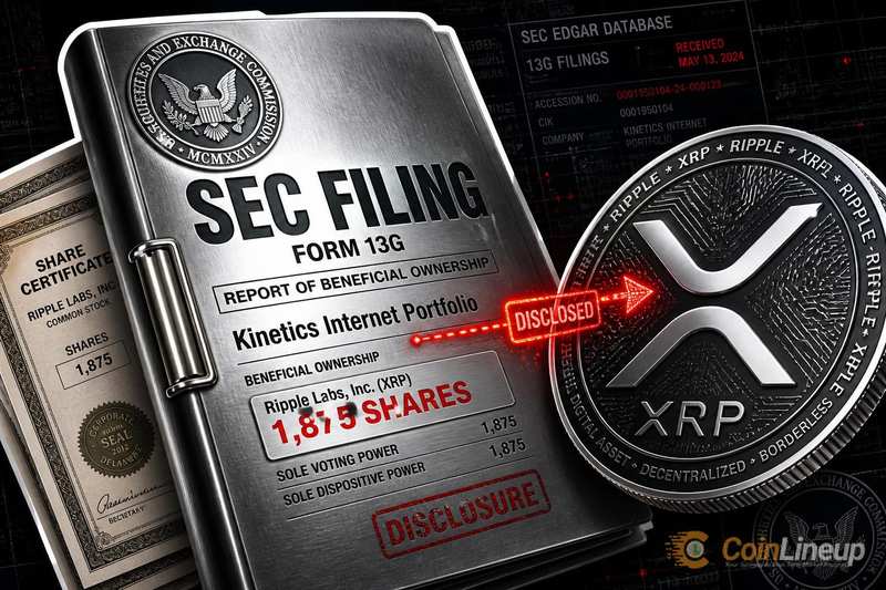 Kinetics Internet Portfolio Discloses 1,875 Ripple Shares in SEC Filing