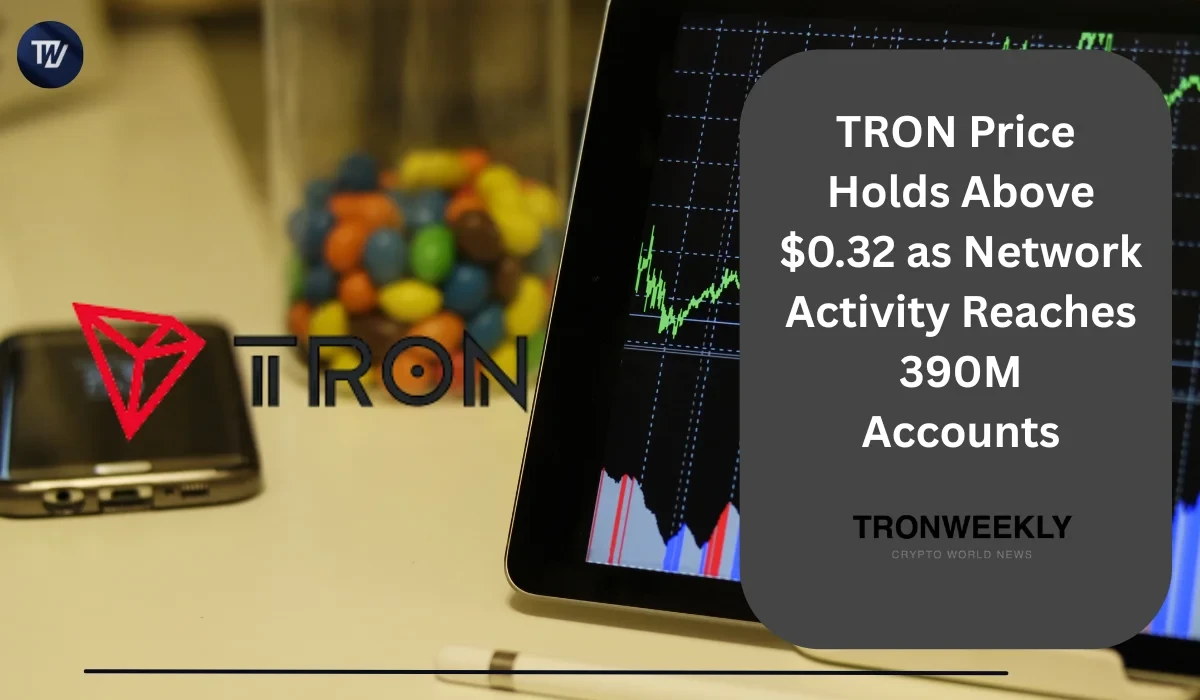 TRON Price Eyes Recovery as 390M Accounts Mark Milestone