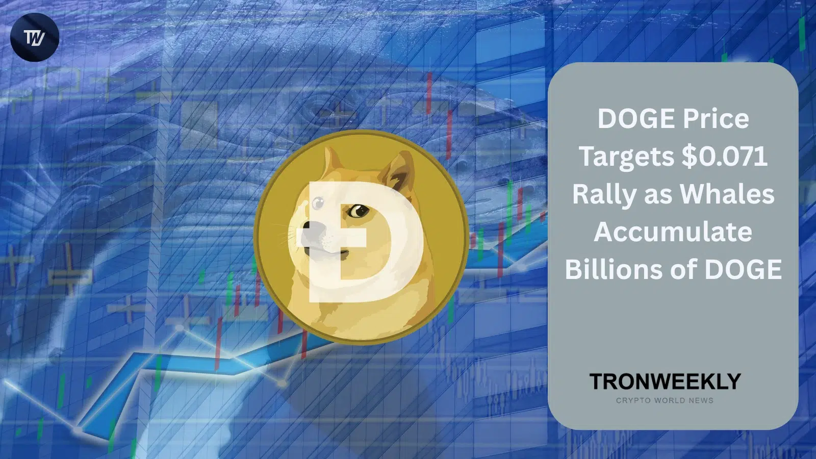 Dogecoin тестирует сопротивление на уровне $0.071, пока киты накапливают 1,7 млрд DOGE на сумму $119 млн