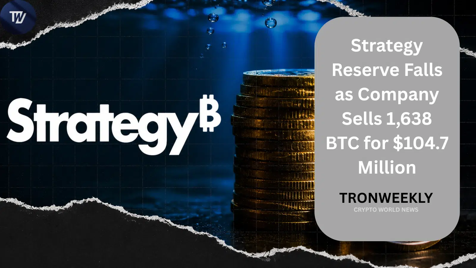 Strategy продает 1 638 BTC за 104,7 млн долларов, резерв снижается до 842 138 BTC