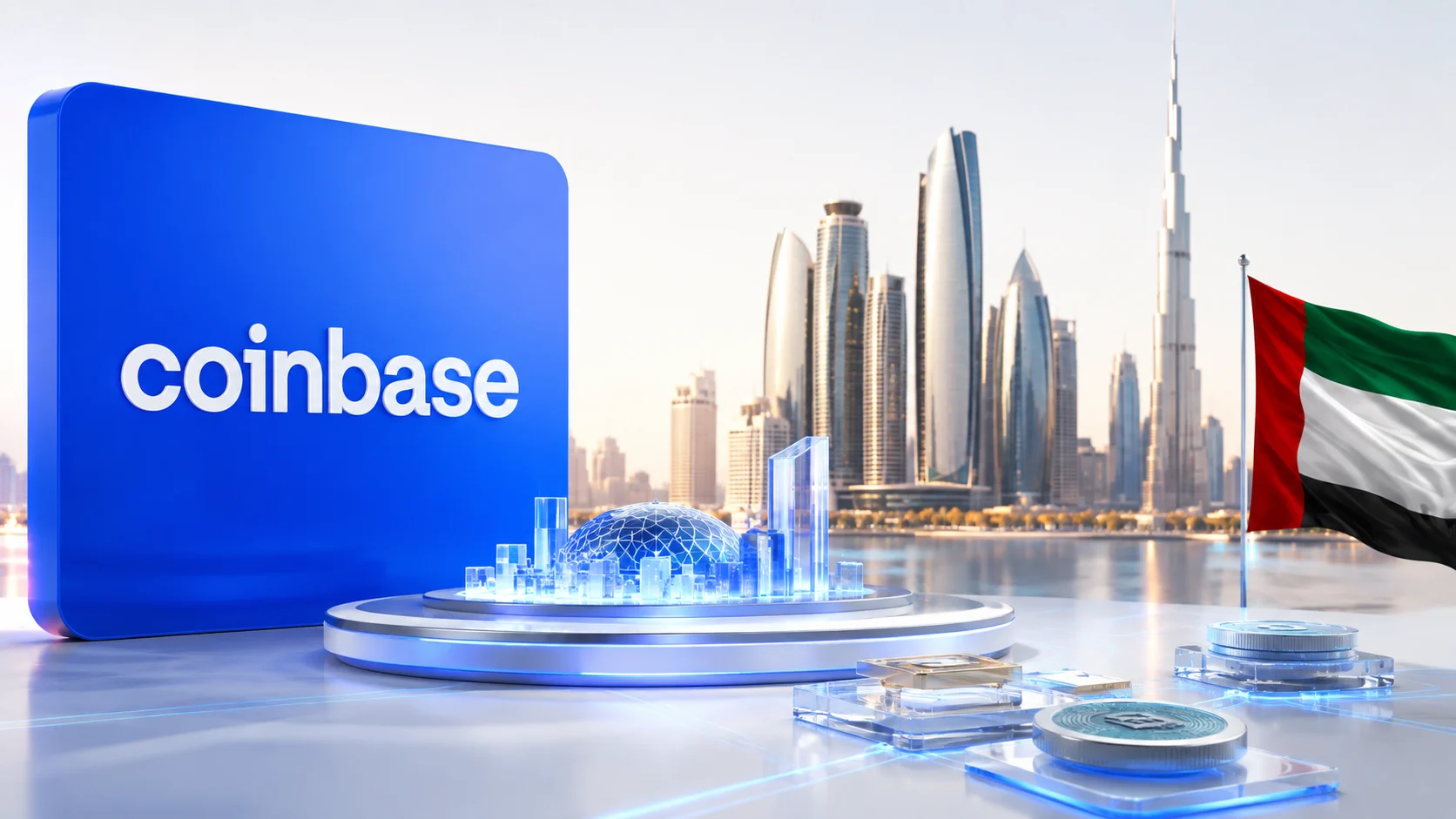 Coinbase Ottiene la Licenza di Abu Dhabi per Costruire un Hub Internazionale di Tokenizzazione