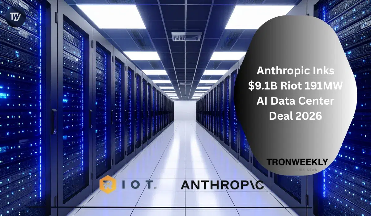 Riot Platforms Secures $9.1 Billion, 20-Year AI Data Center Lease Reportedly with Anthropic
