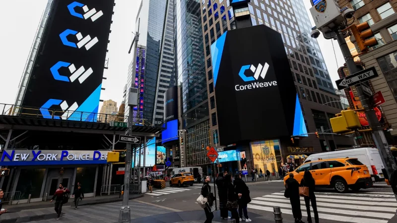 CoreWeave-Aktie springt um 14 %, nachdem sich Q2-Umsatz verdoppelt und KI-Auftragsbestand 104 Milliarden Dollar übersteigt