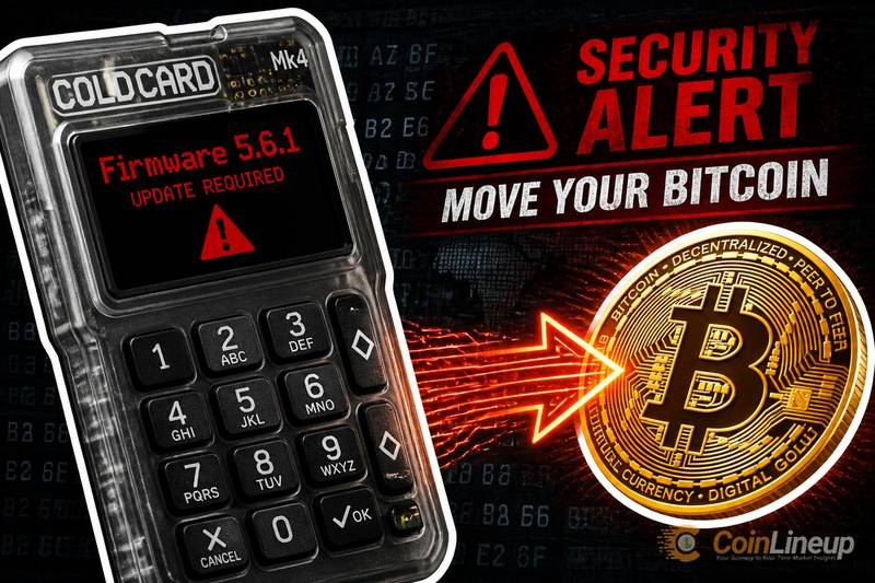 Coldcard Releases Firmware 5.6.1, Urges Affected Users to Move Their Bitcoin