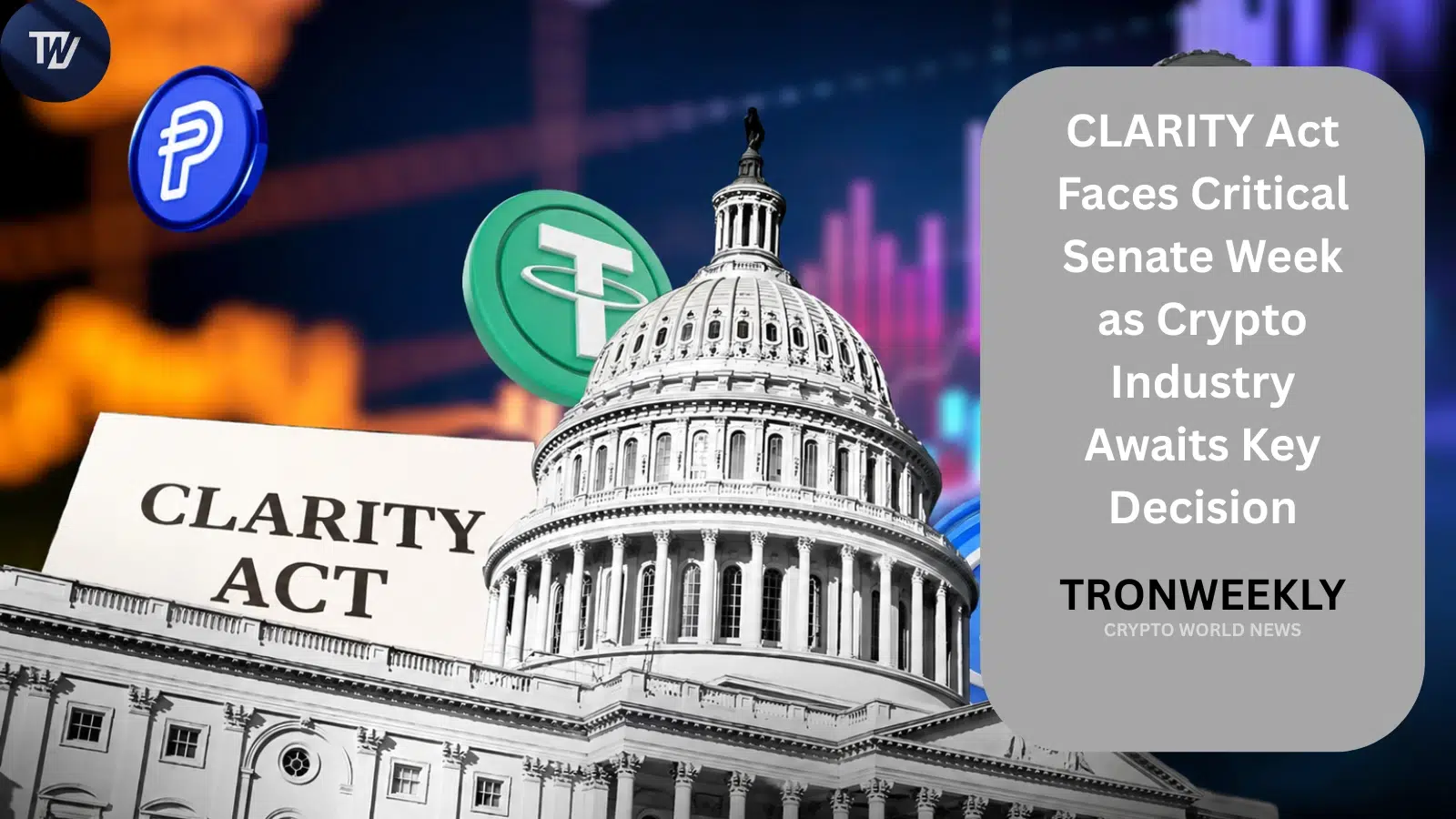 Закон CLARITY Act перед критической неделей в Сенате на фоне ожидания ключевого решения криптоиндустрией