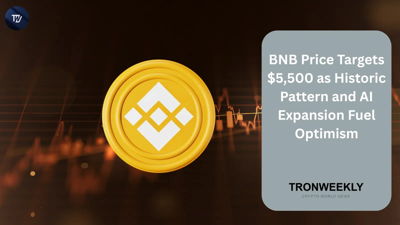 BNB apunta a $5,500 mientras un patrón alcista histórico y la expansión de la infraestructura de IA se alinean