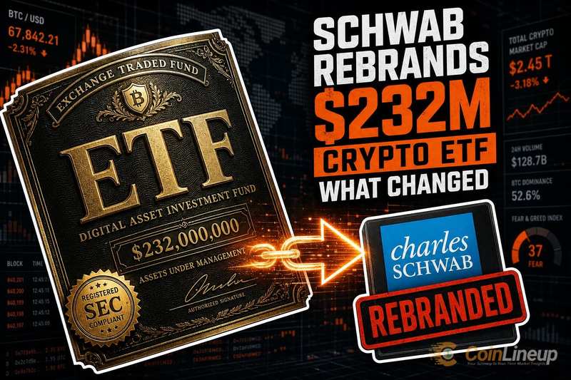 Schwab меняет бренд крипто-ETF объемом $232 млн