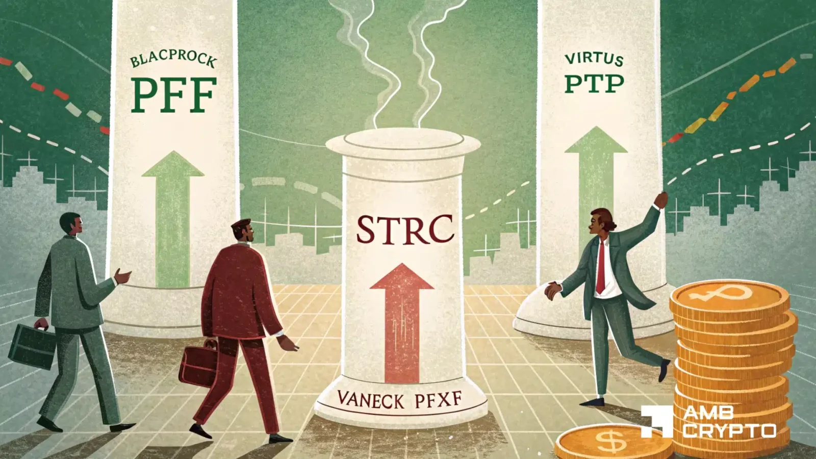 ETF BlackRock, VanEck и Virtus InfraCap вложили $756 млн в привилегированные акции STRC компании Strategy