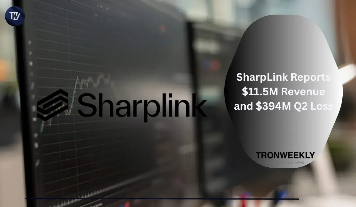 SharpLink affiche 11,5 M$ de revenus au T2 et une perte nette de 394,3 M$