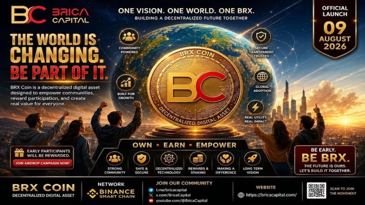 BRICA Capital to Launch BRX Coin on PancakeSwap With $500,000 Liquidity and 100% Locked LP