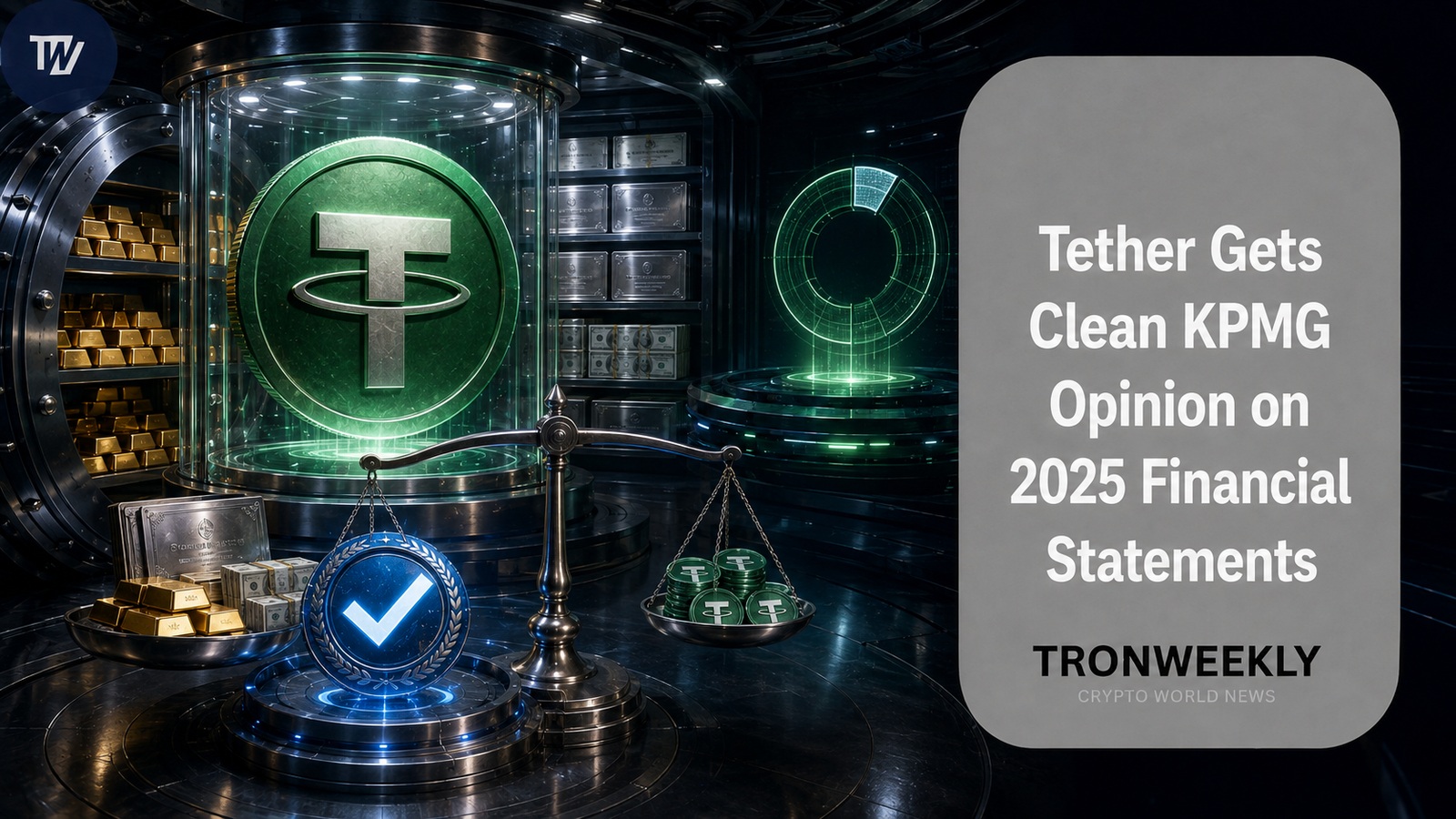 Tether 完成 2025 年度財務報表首次完整審計,KPMG 出具無保留意見