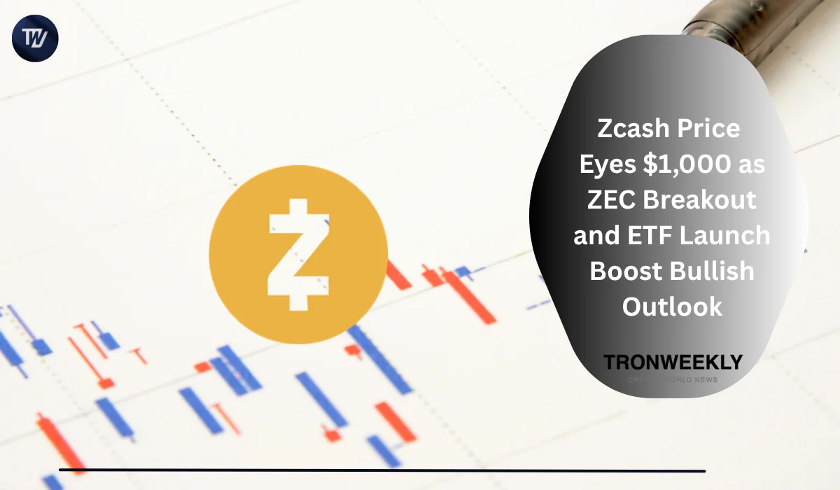 Zcash celuje w 1000 dolarów, wybicie ZEC nabiera siły, a start ETF Grayscale się zbliża