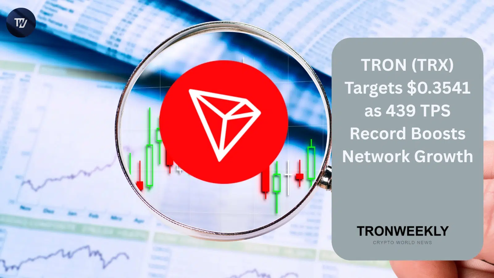 TRON vise 0,3541 dollar alors que le réseau établit un record de débit à 439 TPS