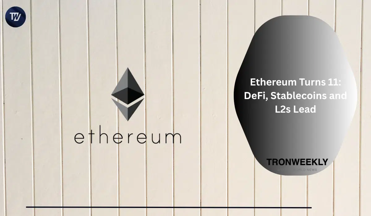 Ethereum Turns 11: DeFi, Stablecoins, and Layer 2s Cement Network's Dominance
