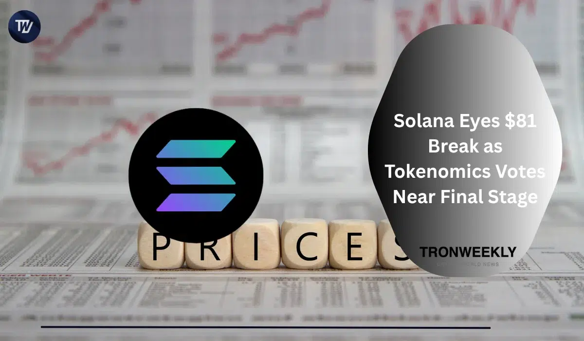 Solana тестирует уровень прорыва $81 по мере приближения голосований по токеномике к финальной стадии