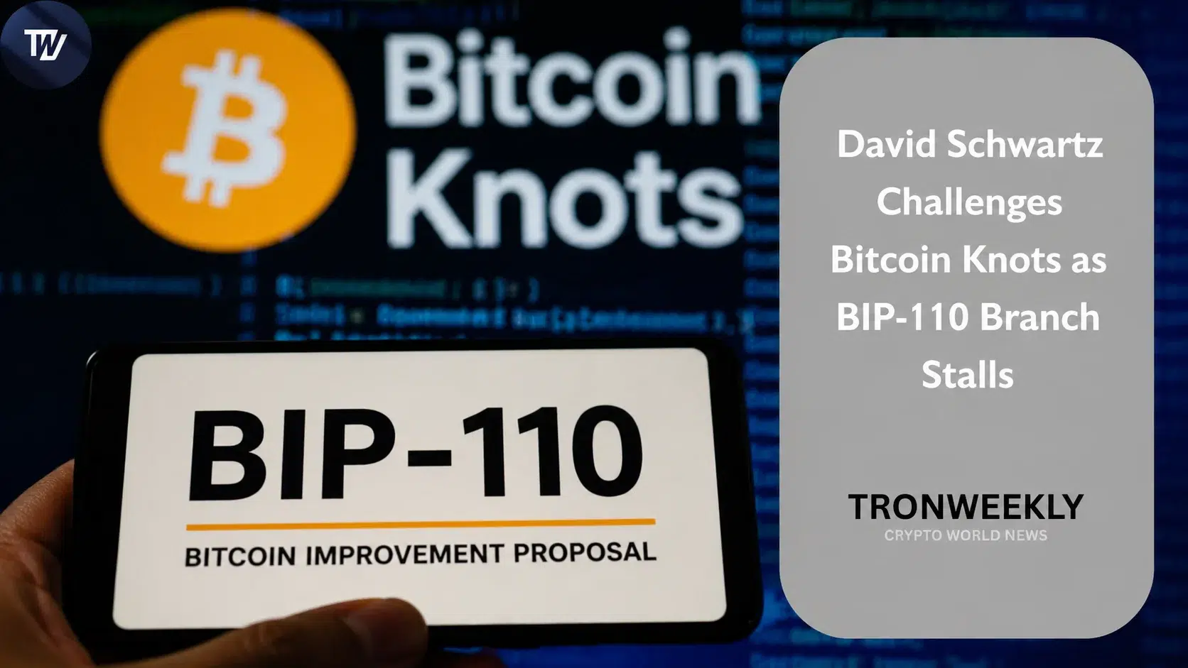 David Schwartz krytykuje Bitcoin Knots za fork BIP-110, gdy gałąź zatrzymuje się na bloku 961,633